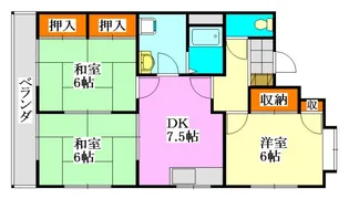 グランビュー薬円台【3階】の間取り