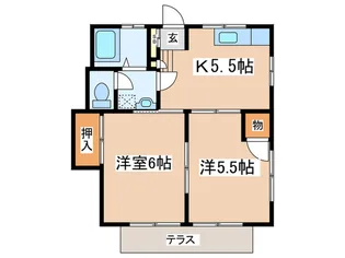 コ-ポベル【2階】の間取り