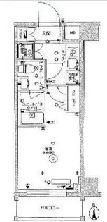 スカイコート品川パークサイドII【2階】の間取り