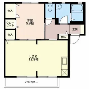 メゾン・フローラ B【2階】の間取り