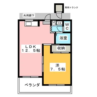 第二ニートハイツ(美麗の丘)【3階】の間取り