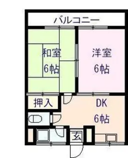 グリーンハイツ八幡【3階】の間取り