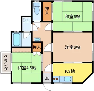 メゾン嵐 II【1階】の間取り