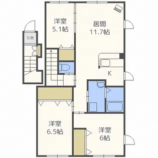 CALM COURTIV (カームコートフォー)【2階】の間取り