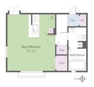 シャーメゾン用賀【1階】の間取り