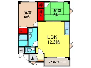 アルバ-ト箕面【3階】の間取り