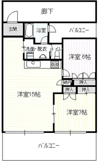 サンフラワー305【3階】の間取り