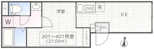 THE PARK EXIA 神楽坂【4階】の間取り