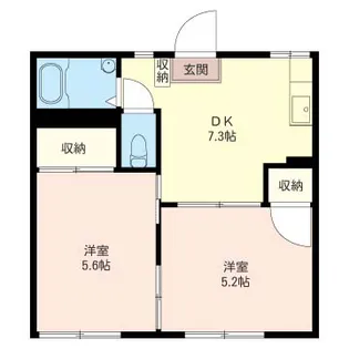 SHM 第二小山ハイツ【1階】の間取り