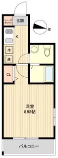 アーバハイツ扇大橋【2階】の間取り