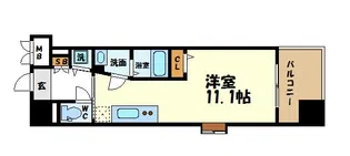 名駅アイサンメゾン【7階】の間取り