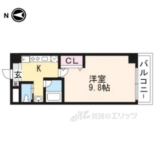 グランディール祐【2階】の間取り