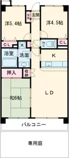 ヒューマンスクエア豊田【1階】の間取り