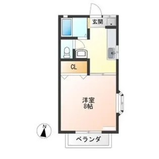 清原台ハイツ【1階】の間取り