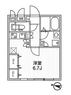 QUADOR中野【2階】の間取り