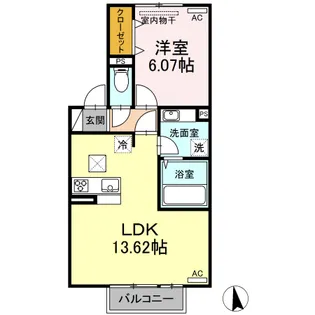 BEST COLOR(ベストカラー)【1階】の間取り