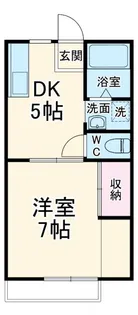 ハイツオギワラB【2階】の間取り