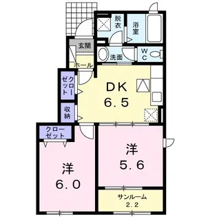 ウィンクルム【1階】の間取り