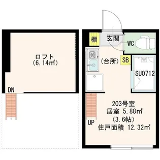 CERESIA 神楽坂【2階】の間取り