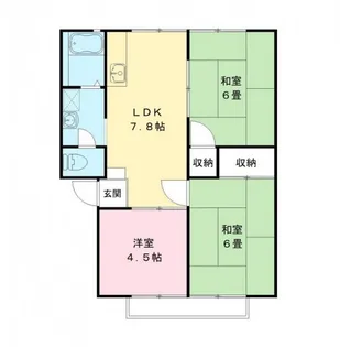 グリーンハイツ【2階】の間取り