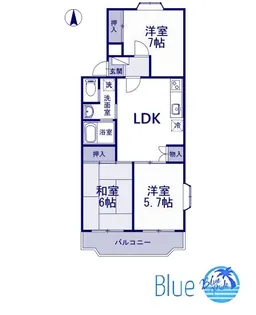 ウエストヒル湘南台【3階】の間取り