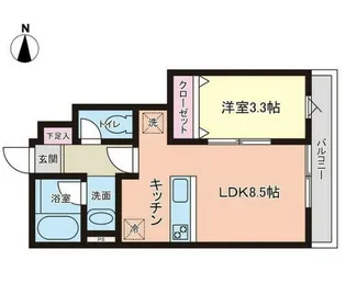 PREMORY名取駅前(プレモリーナトリエキマエ)【1階】の間取り