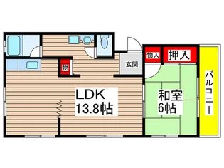 トキワハイツ【1階】の間取り
