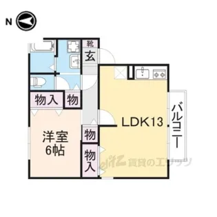 ヴェーデル2【1階】の間取り