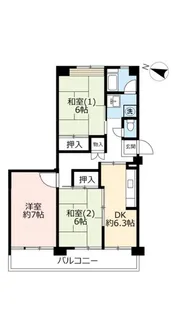 URポートアイランド【4階】の間取り
