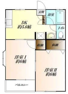 第5コスギコーポ【2階】の間取り
