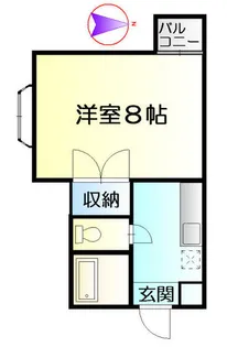 ベルトピアII住吉【2階】の間取り
