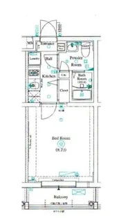 ヴァレッシア曳舟アンベリール【2階】の間取り