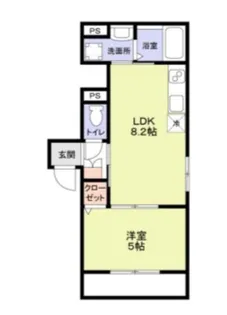 CERASUS小竹【1階】の間取り