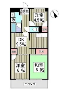 リュミエ川口 旧グリーンヒルハイツ【1階】の間取り