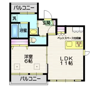 エーリ大崎【3階】の間取り