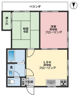 小野澤コーポ【2階】の間取り