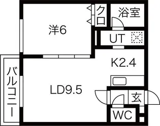 ランドロワ【4階】の間取り