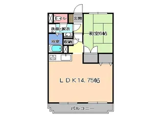 レジデンス三和【2階】の間取り