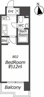エコロジー鶴舞レジデンス【8階】の間取り
