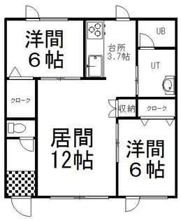 ブリリアント3【1階】の間取り