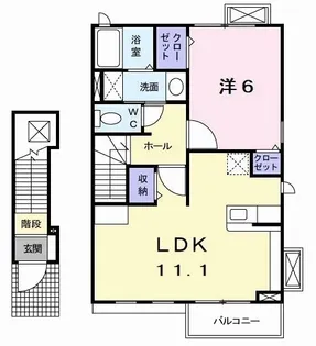 サンリット・オークII【2階】の間取り