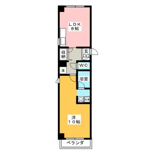 LE・DOME【6階】の間取り