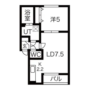 イルミナート発寒【3階】の間取り