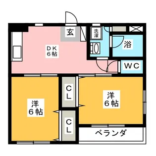 ハイムユキ【1階】の間取り