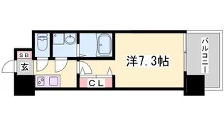 スプランディッド神戸北野【2階】の間取り