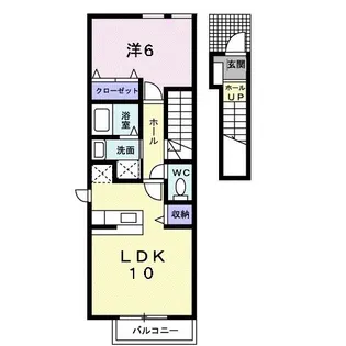 ホークフェザー12【2階】の間取り