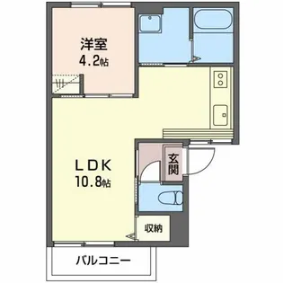 エステート日永 B【2階】の間取り