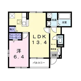 ハウス フェリーチェ II【1階】の間取り