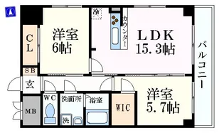 GRANDUKE丸田町【8階】の間取り