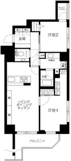 パルテール目黒青葉台【5階】の間取り